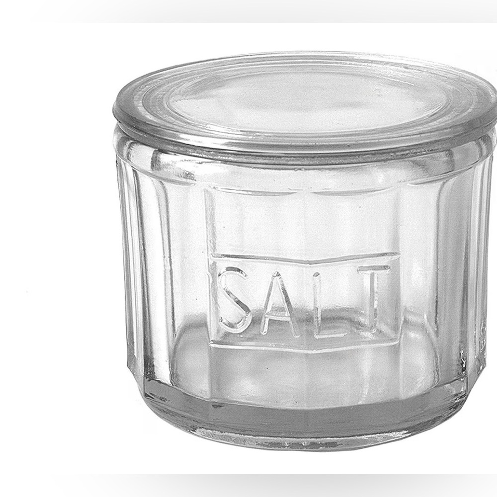 Creative Co-Op Clear Pressed Glass Salt Cellar - Picture 4 of 8